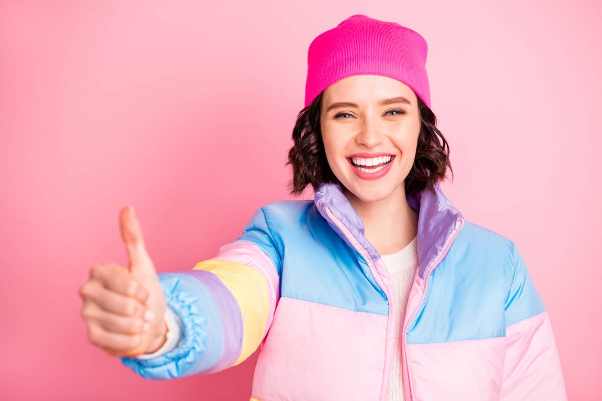 woman smiling